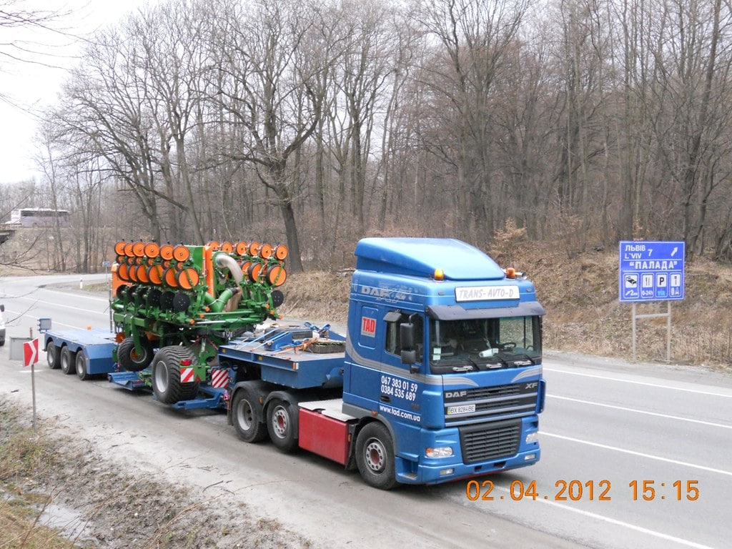 Перевозка посевного агрегата Германия-Украина
