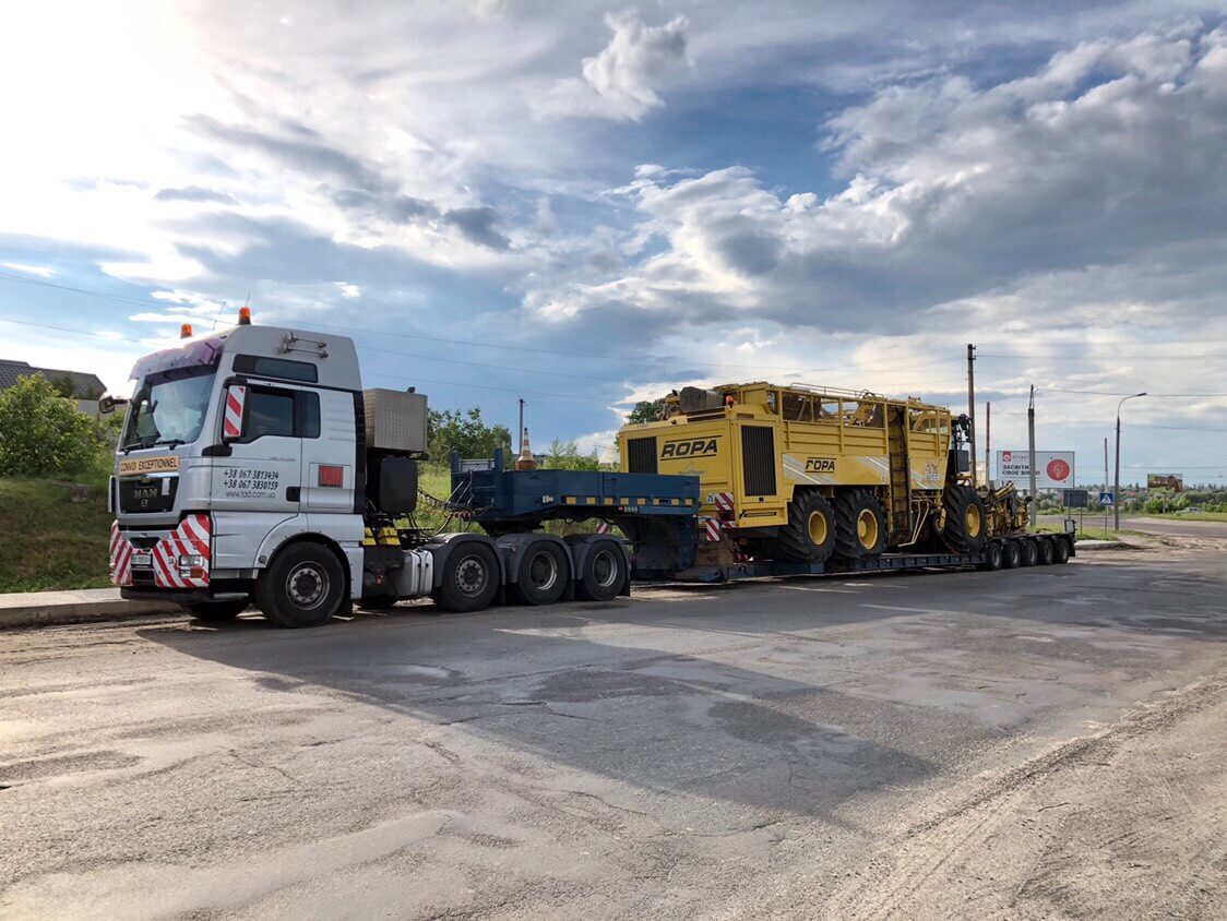 Перевозка комбайнов ROPA