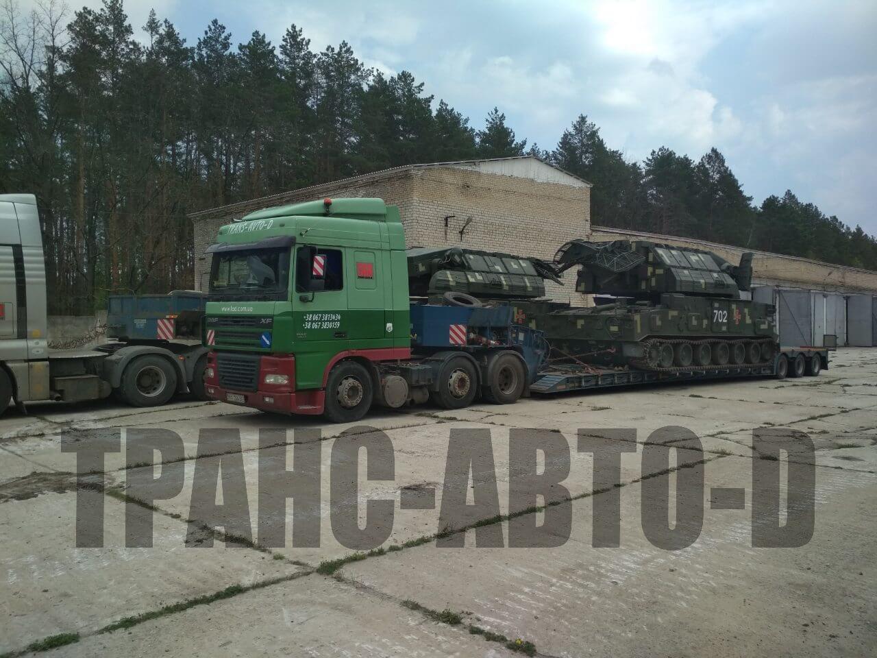 Перевозки тралом техники спецпредназначения