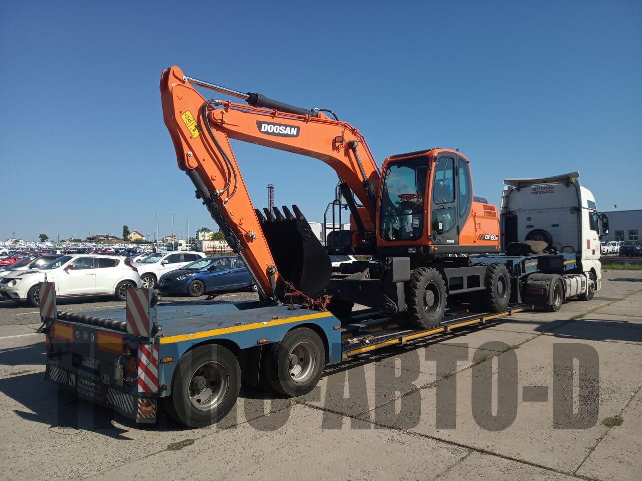 Перевозка экскаватора Досан по Украине