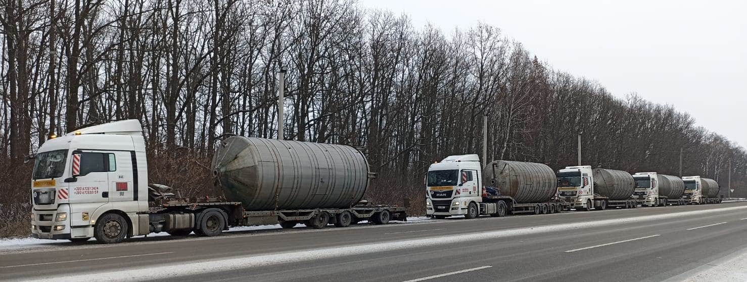перевезення промислового обладнання негабарит