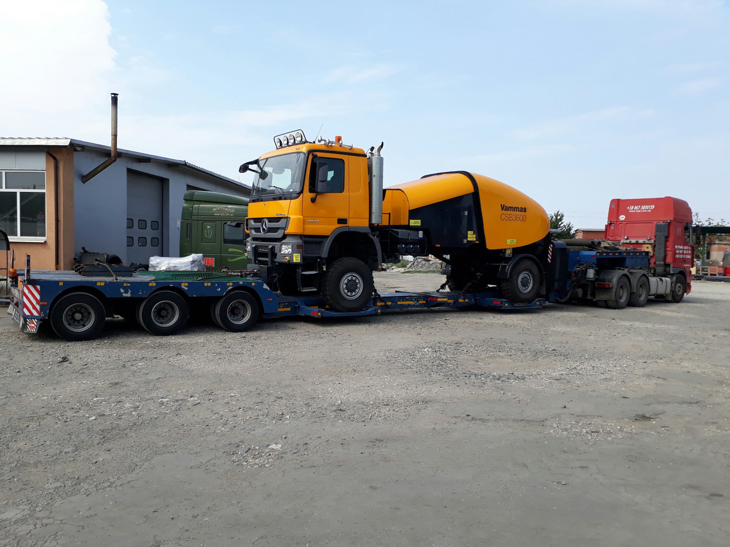 Transportation-of-airfield-brush-purge-machine-VAMMAS-CSB-3600-