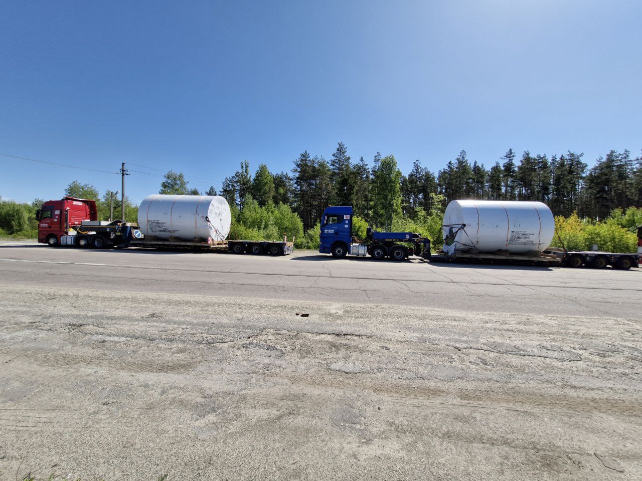 Transportation of oversized containers