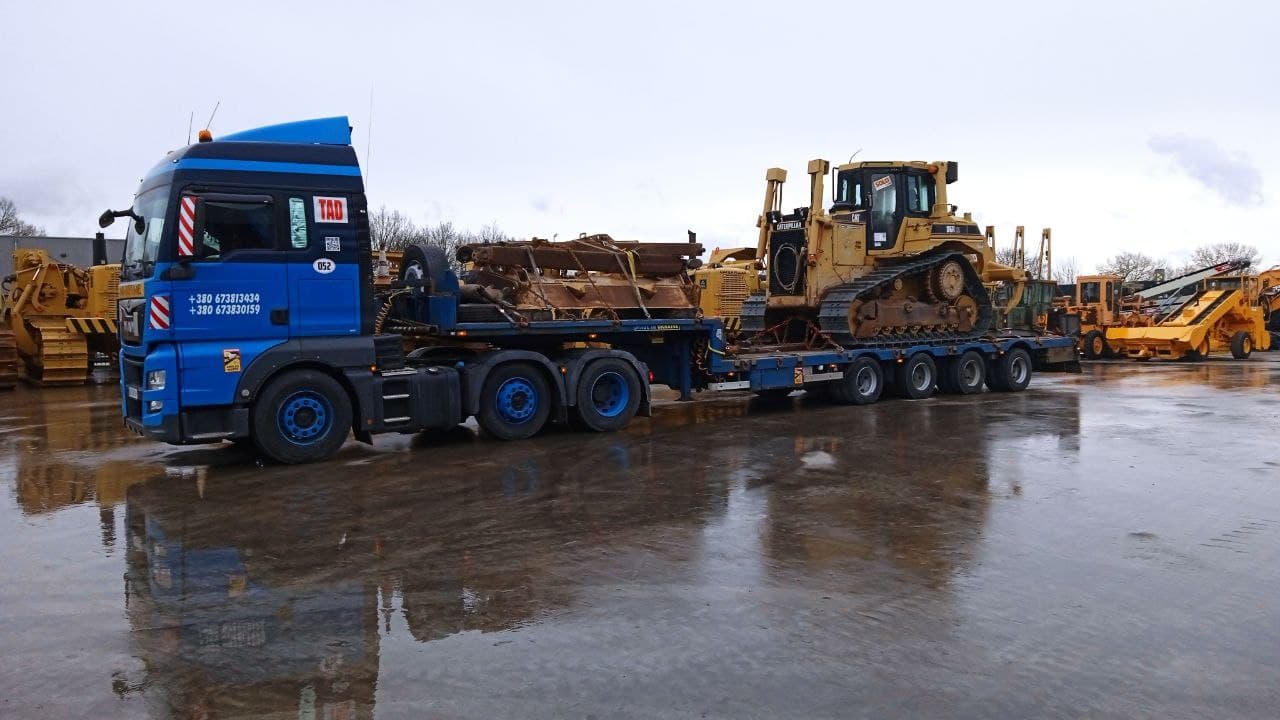 перевозки сверхтяжелого гусеничного экскаватора