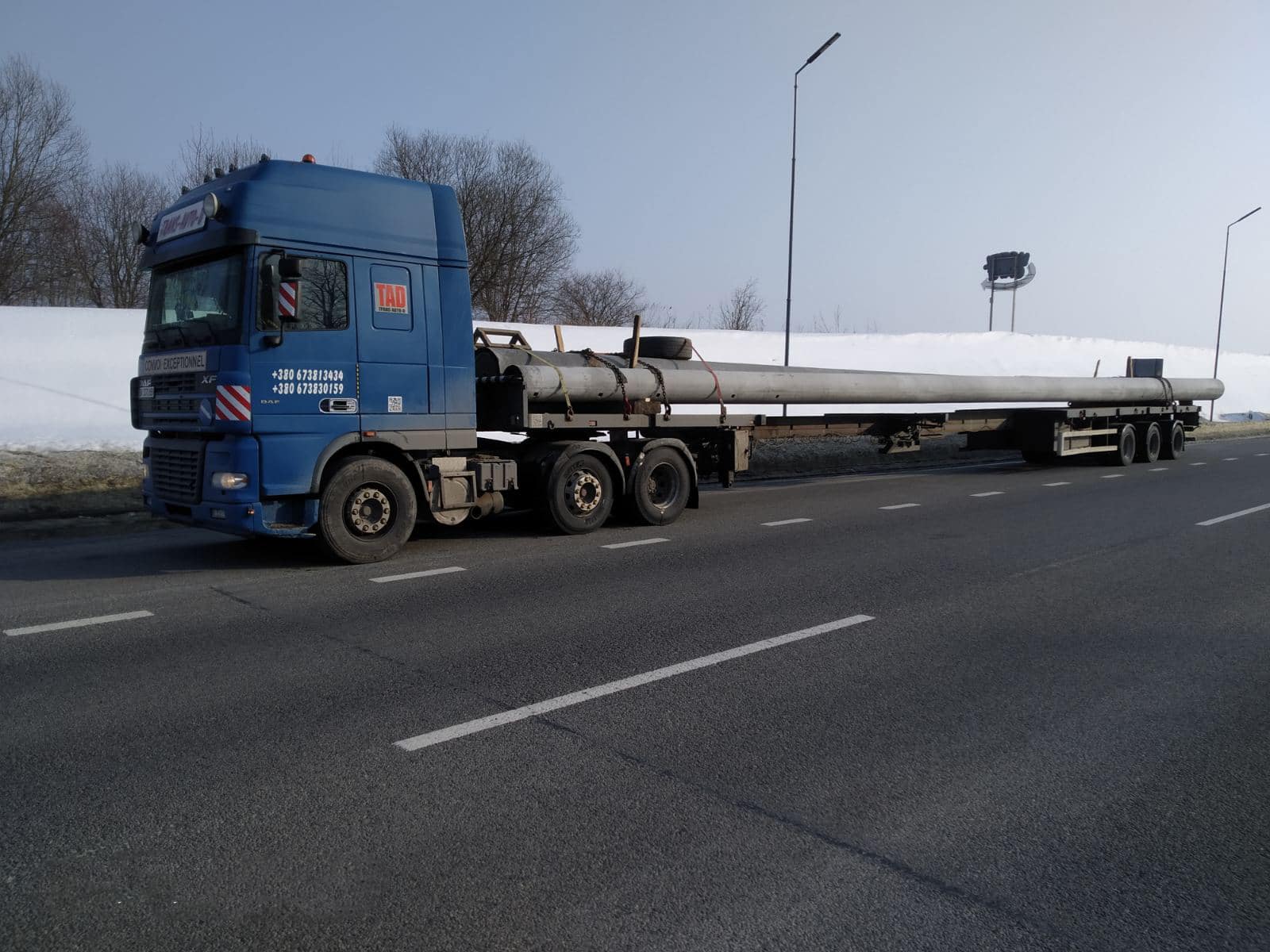 Transportation of pipes