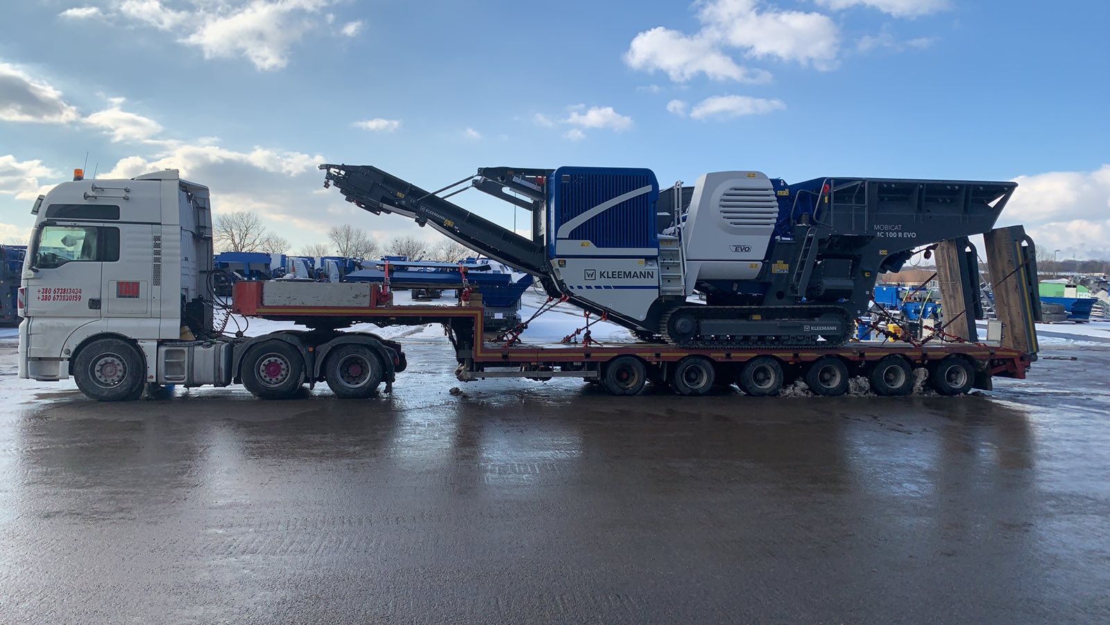 Transportation of jaw crusher MC100 R #EVO. Cargo parameters 12x3.20x4.50 -1