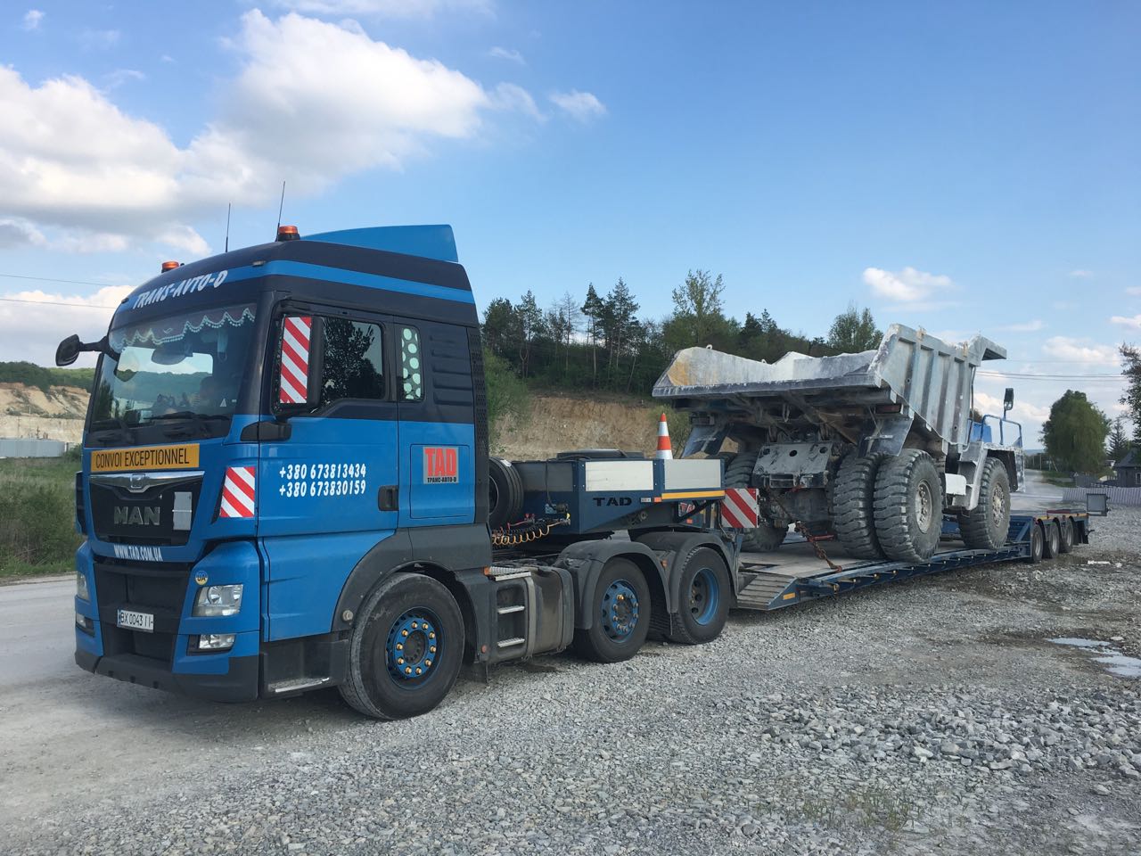 Transportation of tipper