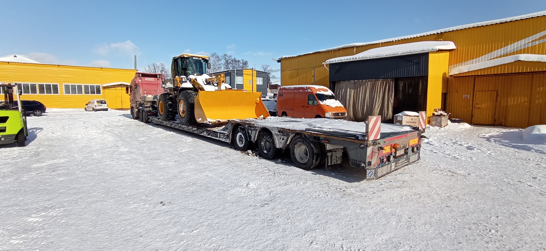 Перевозка фронтального погрузчика SDLG L968F -1