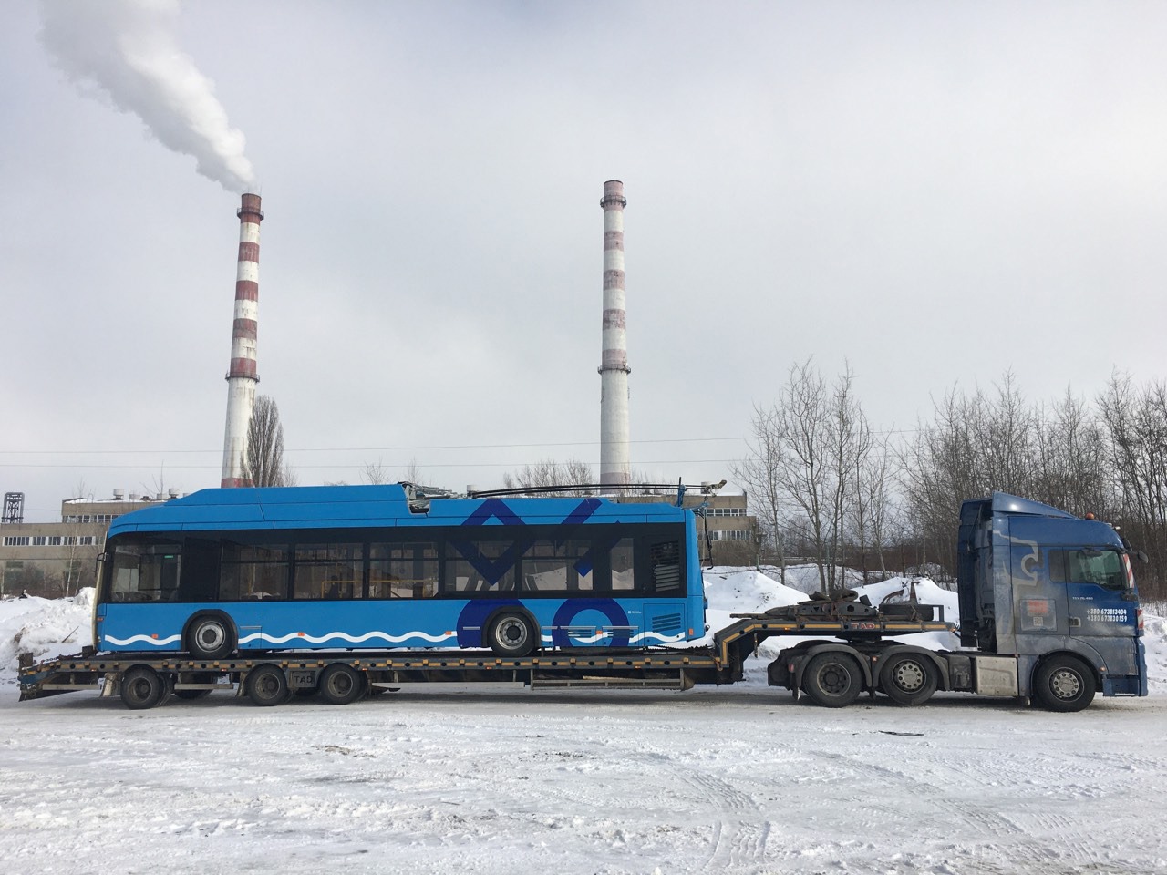 Перевозка троллейбуса по Украине