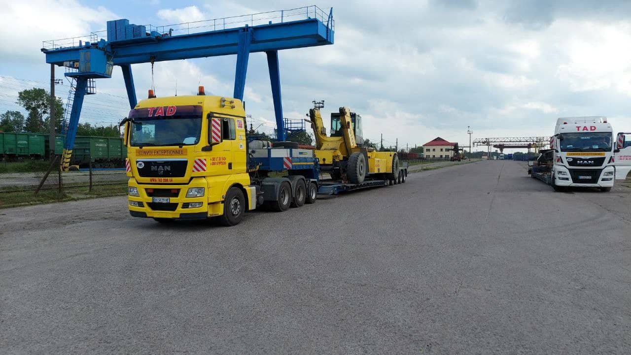 Негабаритні перевезення на розвантаженні