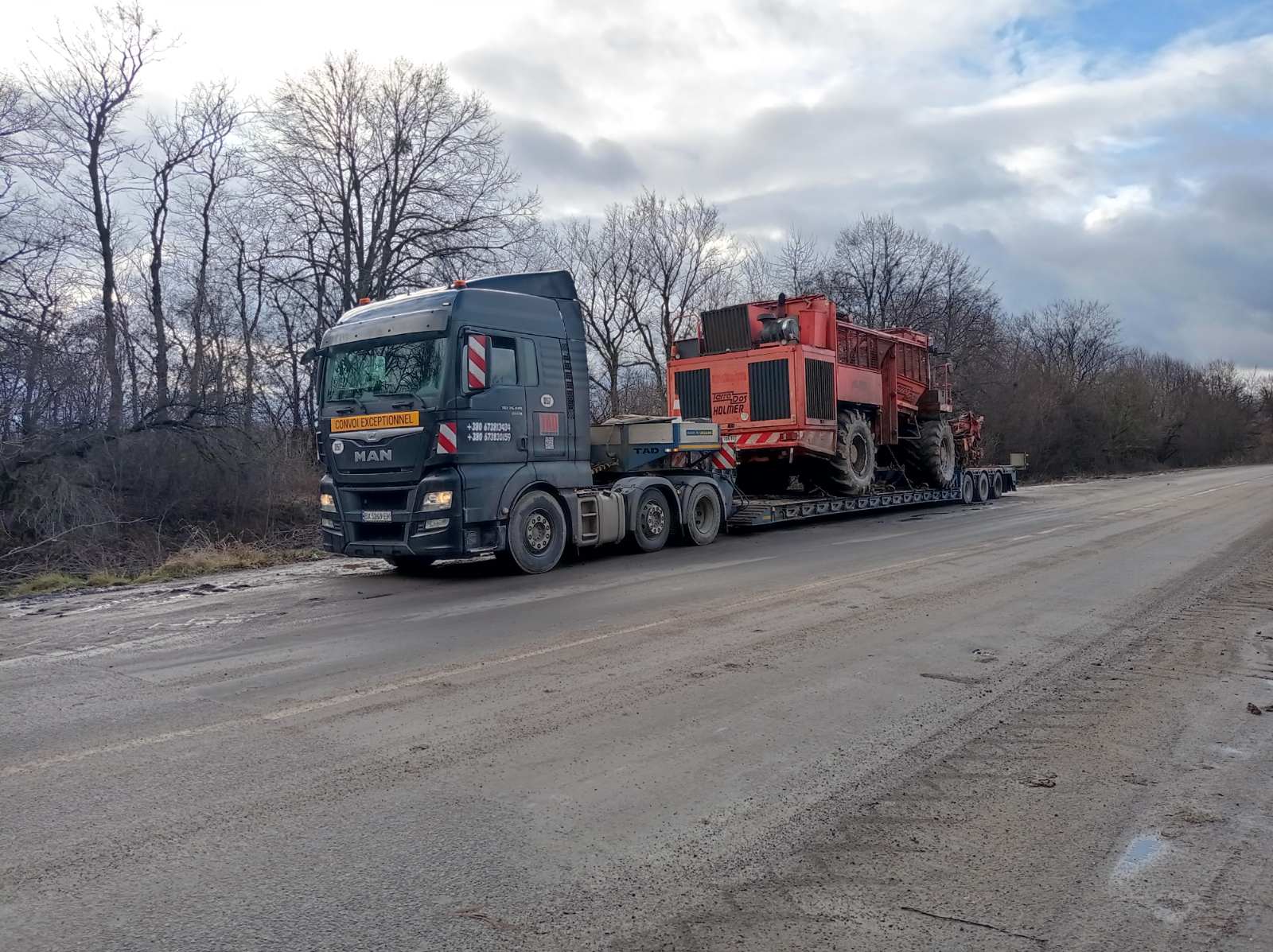 Перевозка комбайнов Holmer
