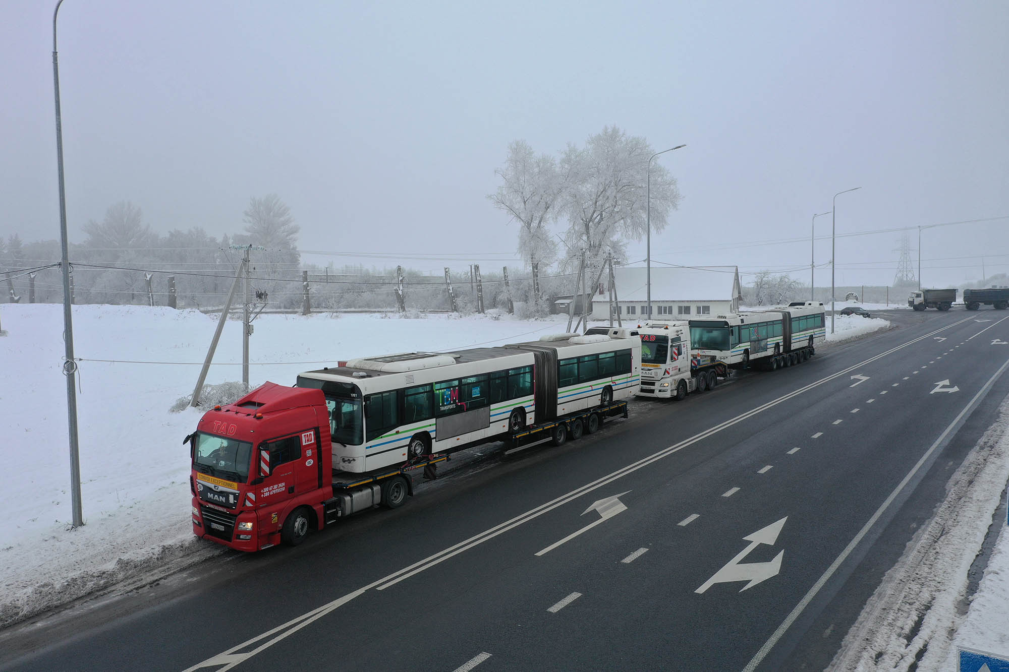 Transportation of buses
