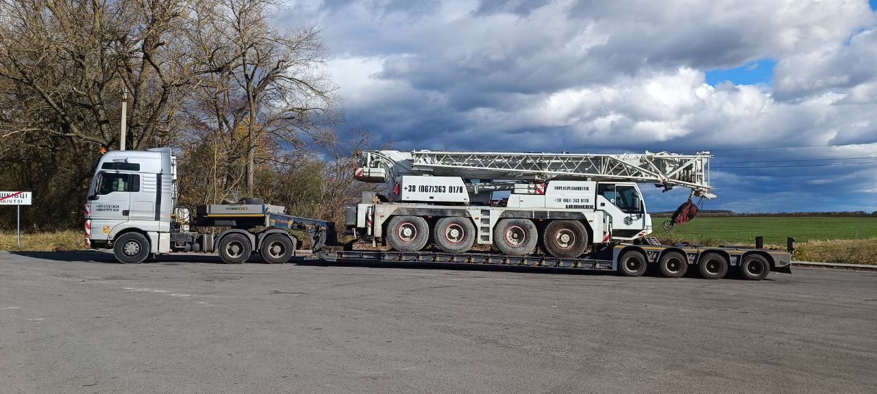 Перевозка колесного крана