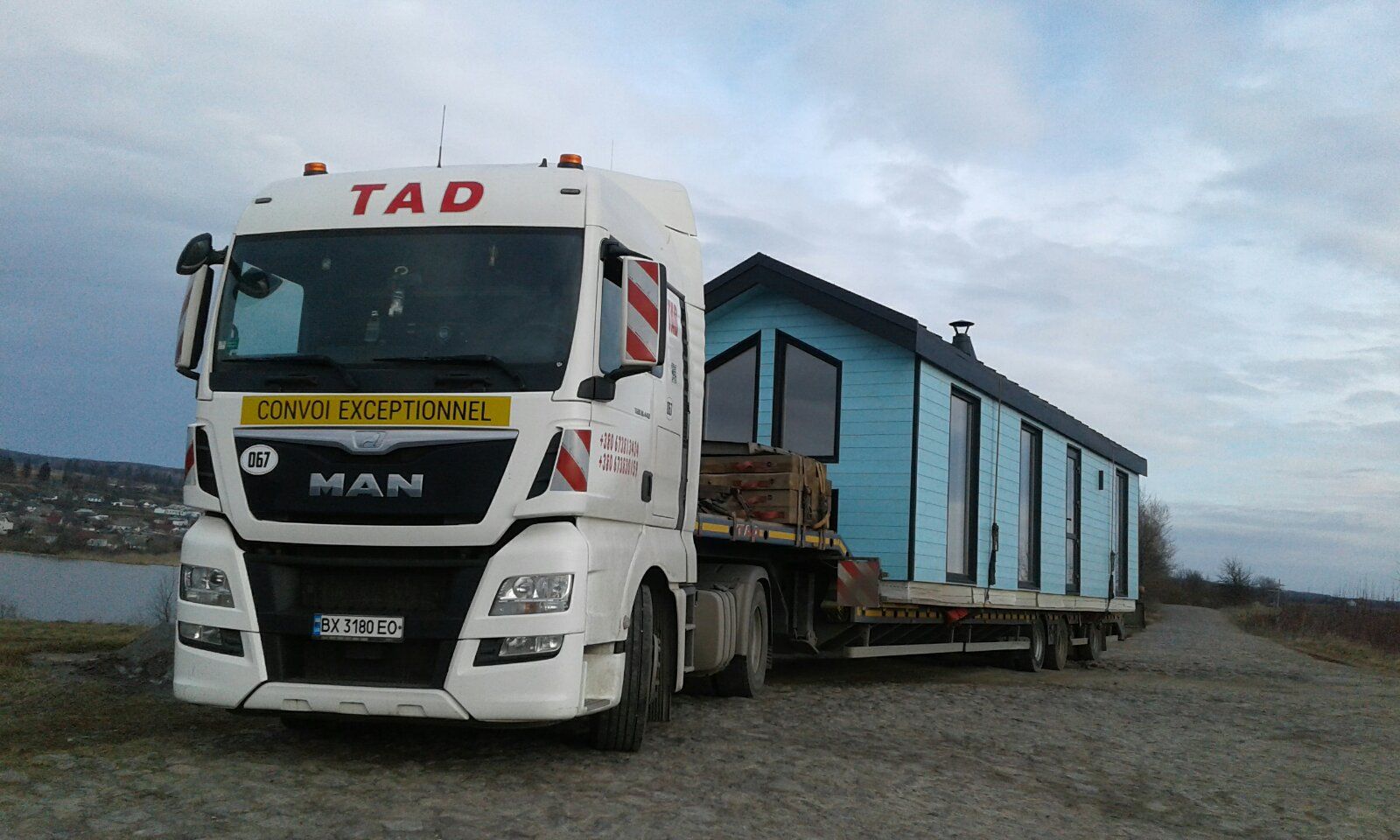 Transportation of modular buildings in Kyiv - 2
